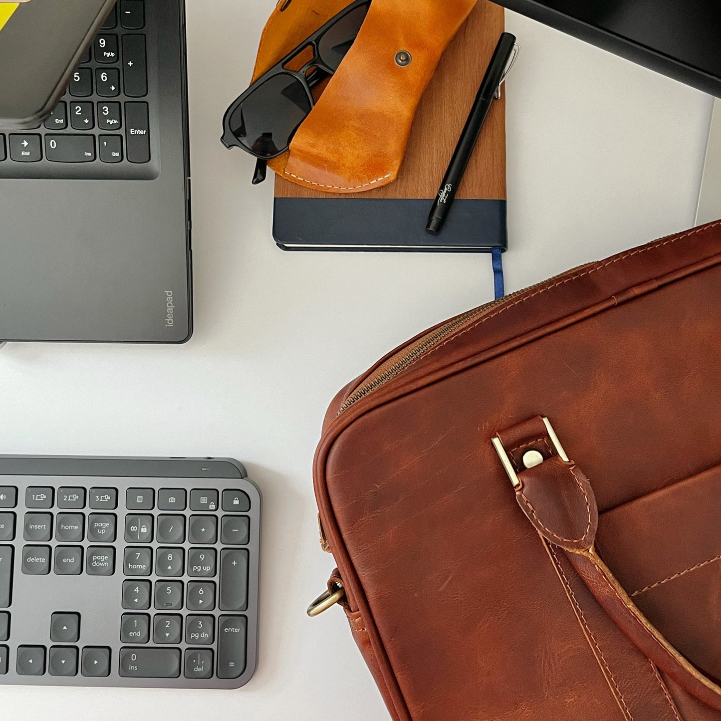 Hakiki Deri Evrak/Laptop Çantası