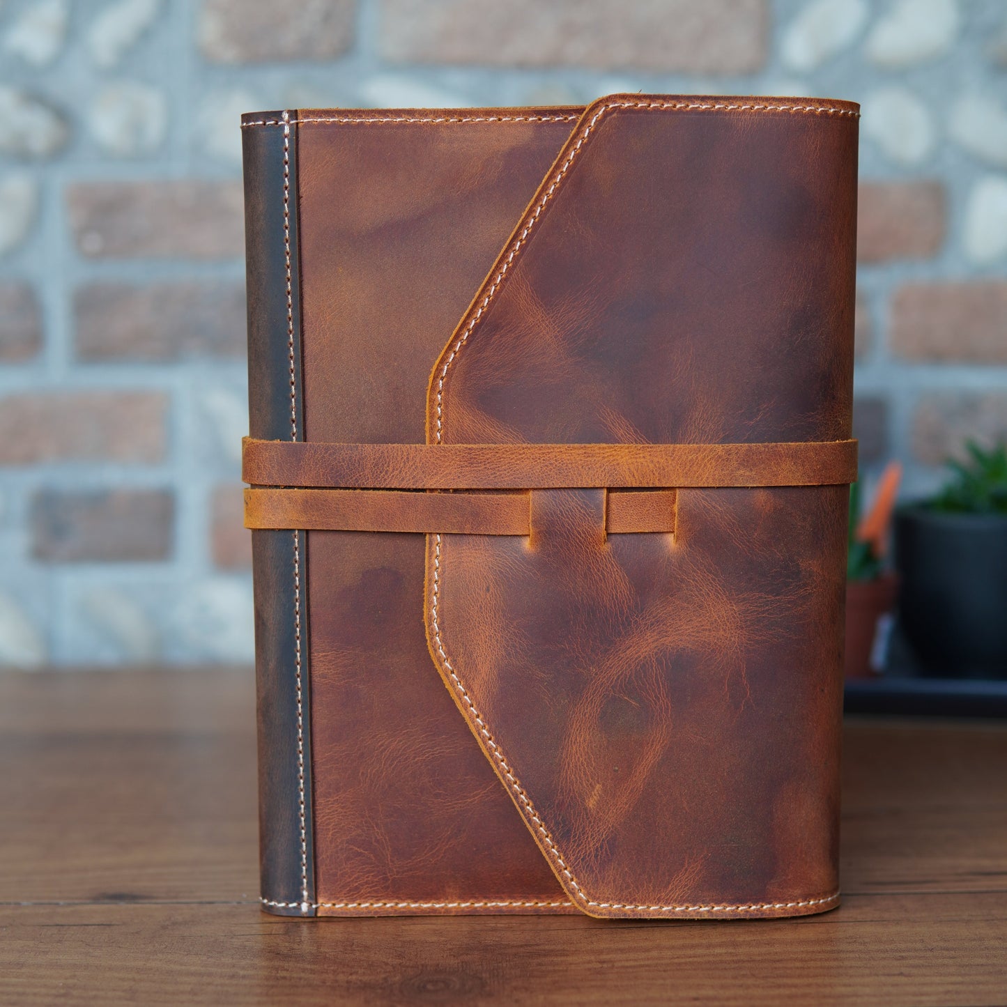 HAKİKİ DERİ KAPAKLI DEFTER KILIFI