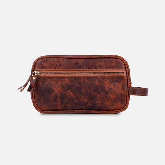 Hakiki Deri Erkek  El Çantası / Dopp Kit