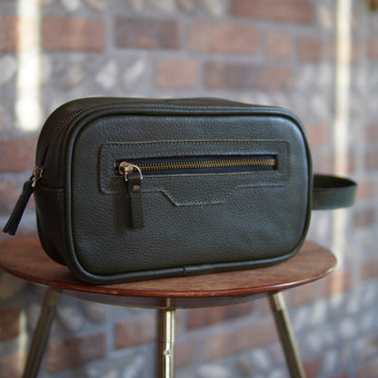 Hakiki Deri Erkek  El Çantası / Dopp Kit
